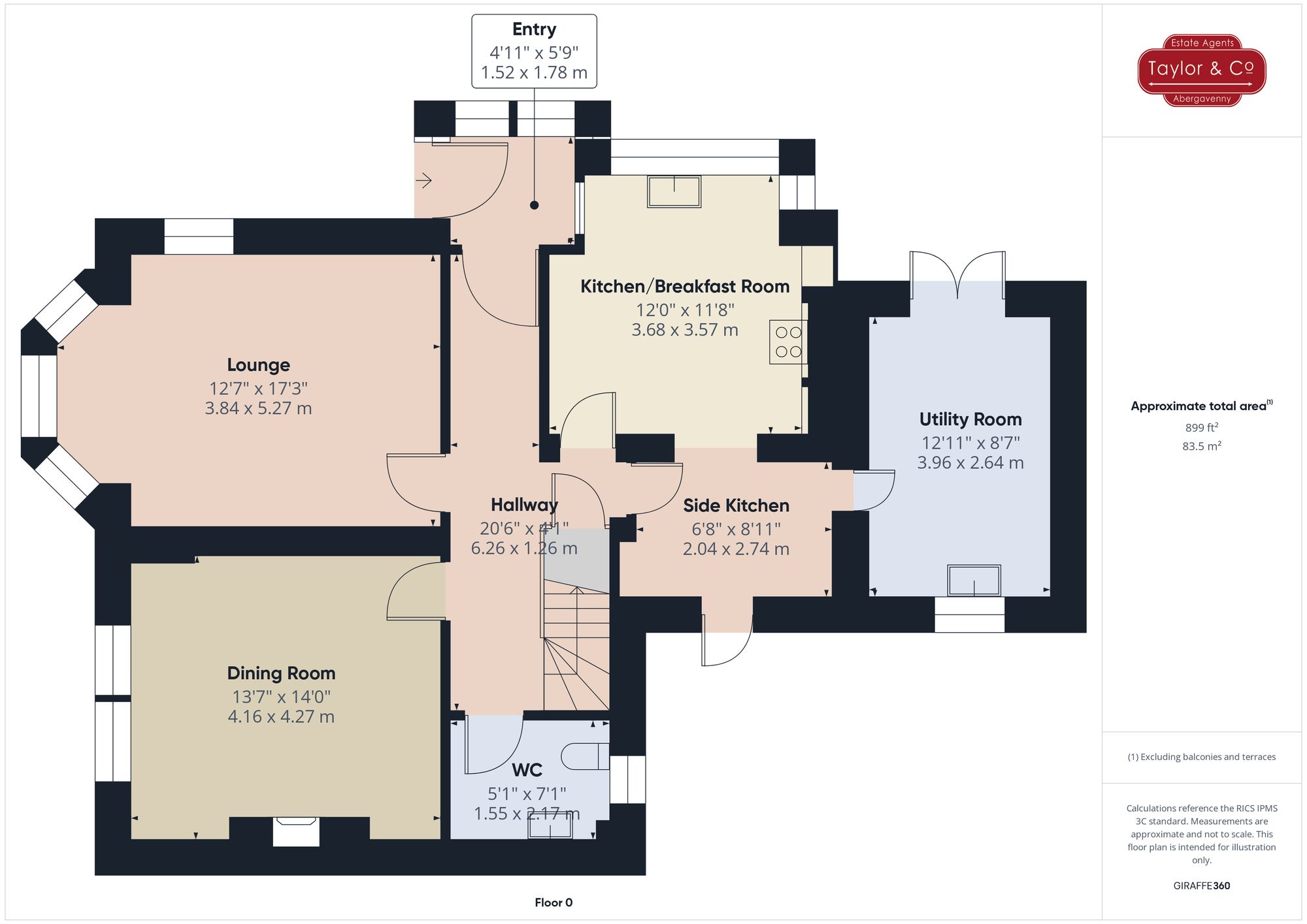 Floorplans For Fosterville Crescent, Abergavenny, NP7