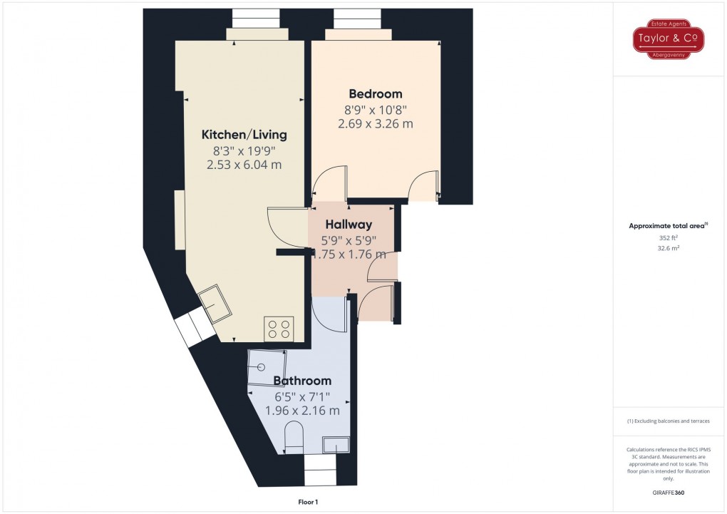 Floorplan for Brecon Road, Abergavenny, NP7
