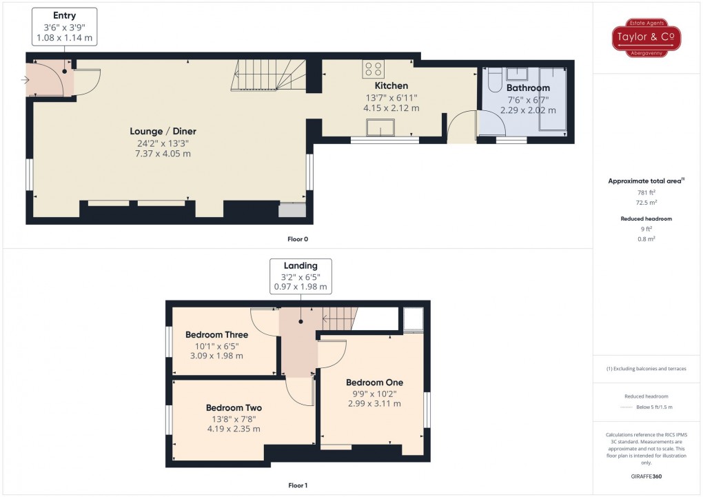 Floorplan for Blaenavon, Pontypool, NP4